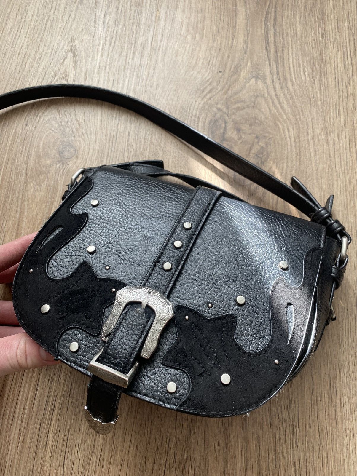 B.B. Simon Y2K b.b Simon style black fire shoulder bag Size ONE SIZE - 5 Thumbnail