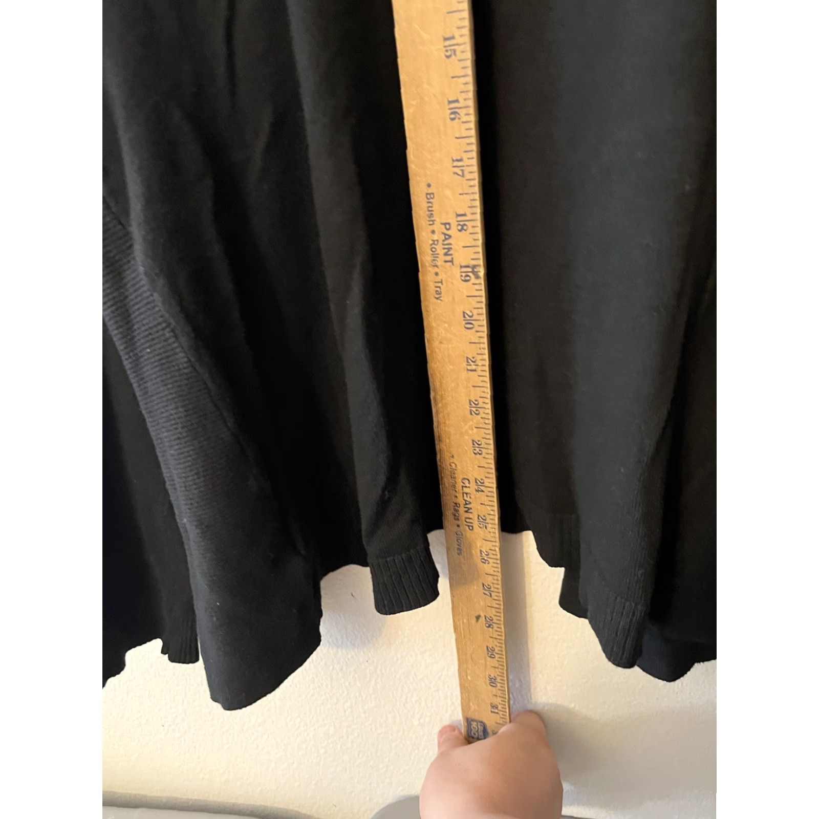 Express Women’s Express Black Solid Long Sleeve Open Cardigan Sweater Size XL Pockets Size XL / US 12-14 / IT 48-50 - 4 Thumbnail