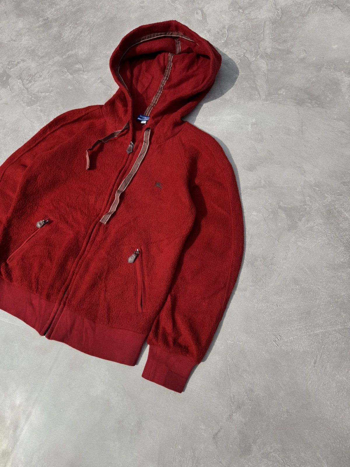 Burberry Vintage Burberry Fleece Zip Hoodie Size XS / US 0-2 / IT 36-38 - 2 Thumbnail