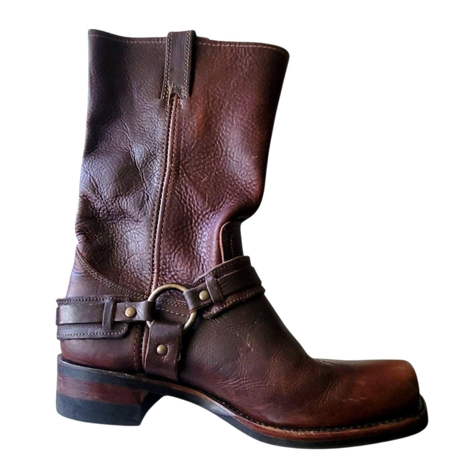 Frye Frye Women’s Belted Harness Boots USA Made Size 10 Size US 10 / IT 40 - 3 Thumbnail