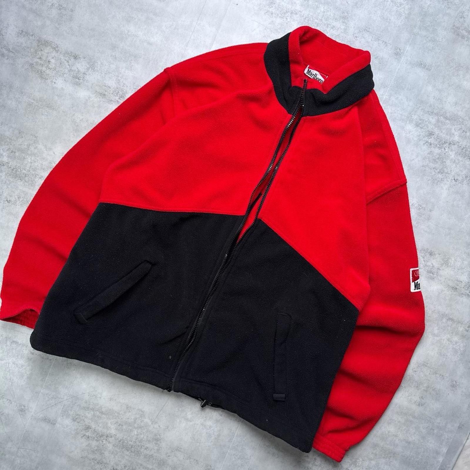 Marlboro Y2K Marlboro 00s Red Zip Up Jacket Size US L / EU 52-54 / 3 - 5 Thumbnail