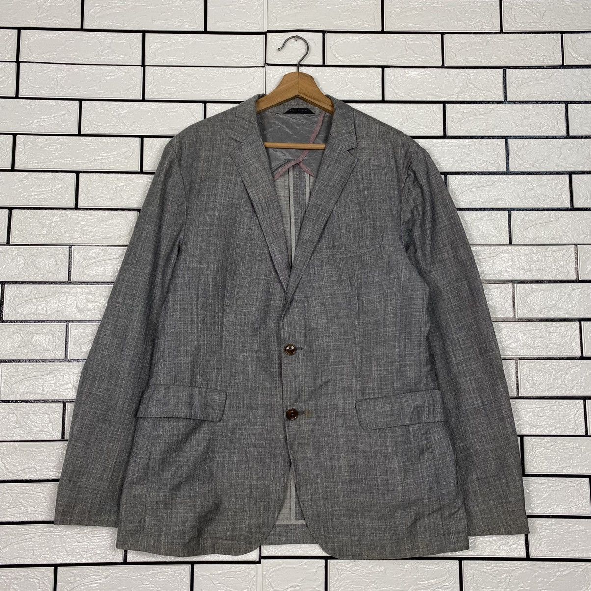 Hugo Boss 📌Vintage Coats Jacket Hugo Boss Double Breast Tartan Size US L / EU 52-54 / 3 - 2 Thumbnail