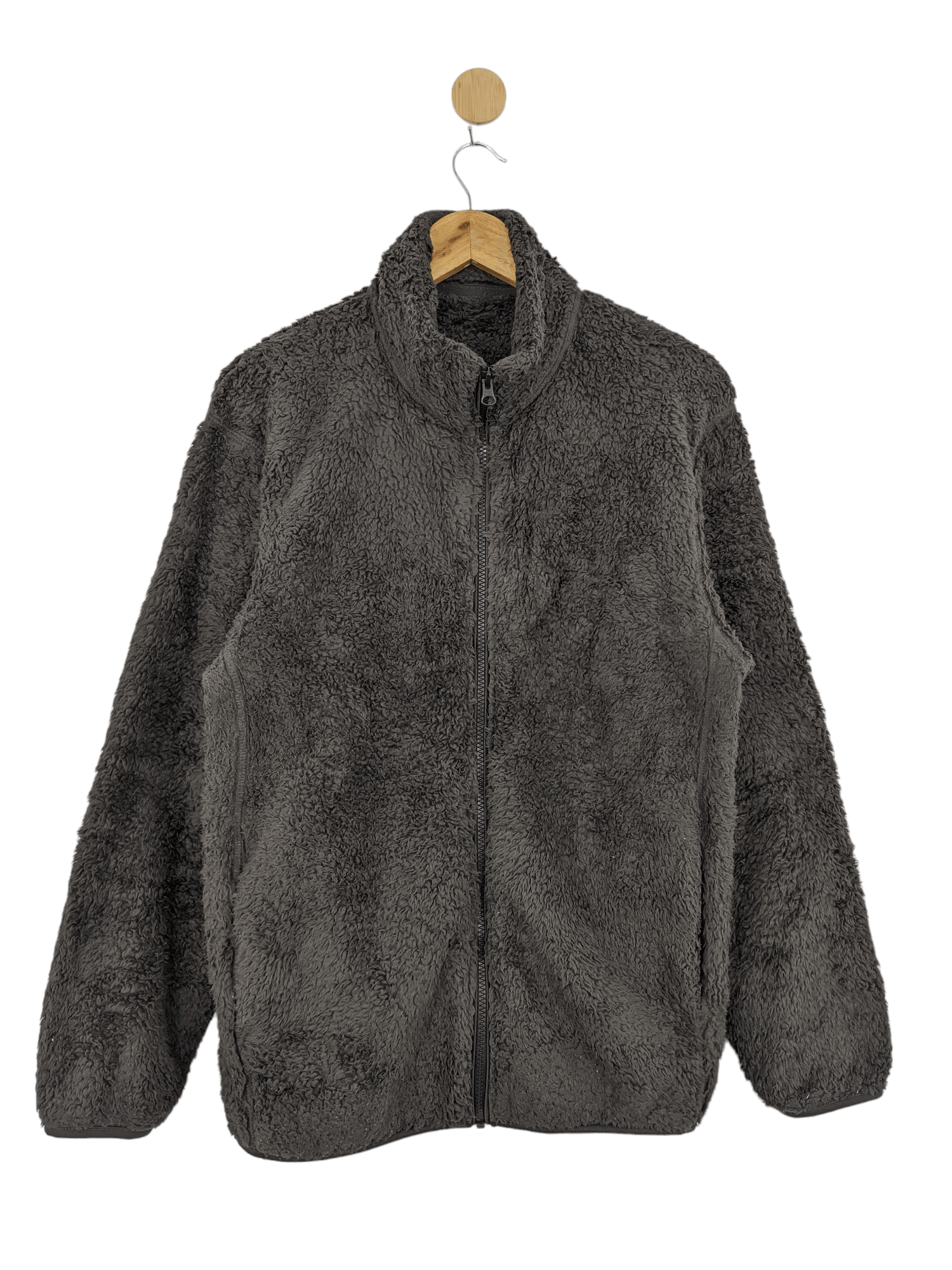 Japanese Brand Uniqlo Fleece Sherpa Zipper Jacket for Winter MJ0142 Size US M / EU 48-50 / 2 - 1 Thumbnail