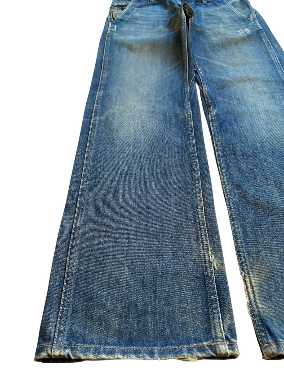Diesel Vintage Diesel Pheyo Mud Wash Buckle Back Baggy Jeans Size US 32 / EU 48 - 6 Thumbnail