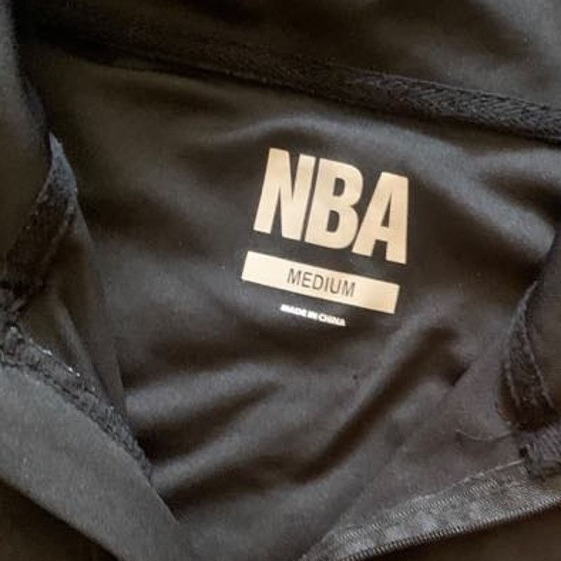 NBA NBA Men's Black Lightweight 1/4 Zip Sweatshirt Pullover MED Size US M / EU 48-50 / 2 - 2 Thumbnail