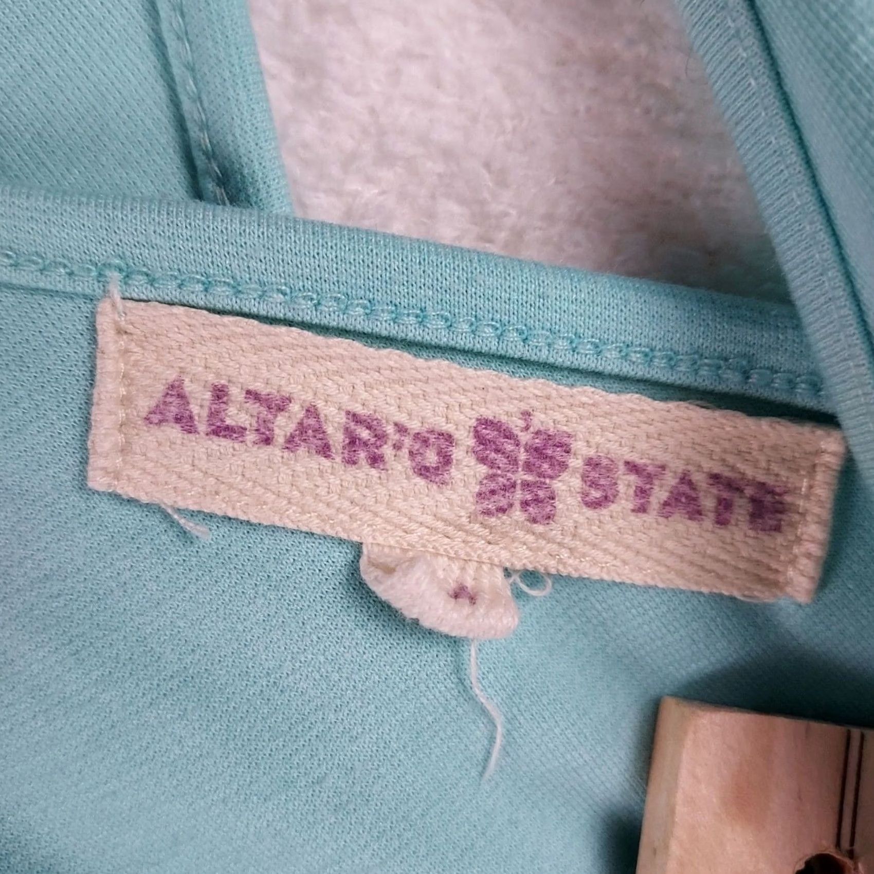 Vintage Altar'd State Women’s Teal Sleeveless Fit and Flare Dress Crochet Waist Size M Size M / US 6-8 / IT 42-44 - 7 Thumbnail