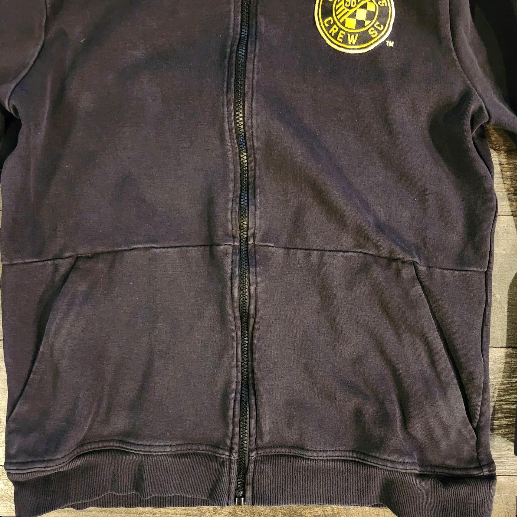 Adidas VINTAGE? No. Adidas Columbus Crew SC Soccer Full Zip Hoodie Jacket Black Boys Large Size US L / EU 52-54 / 3 - 2 Thumbnail