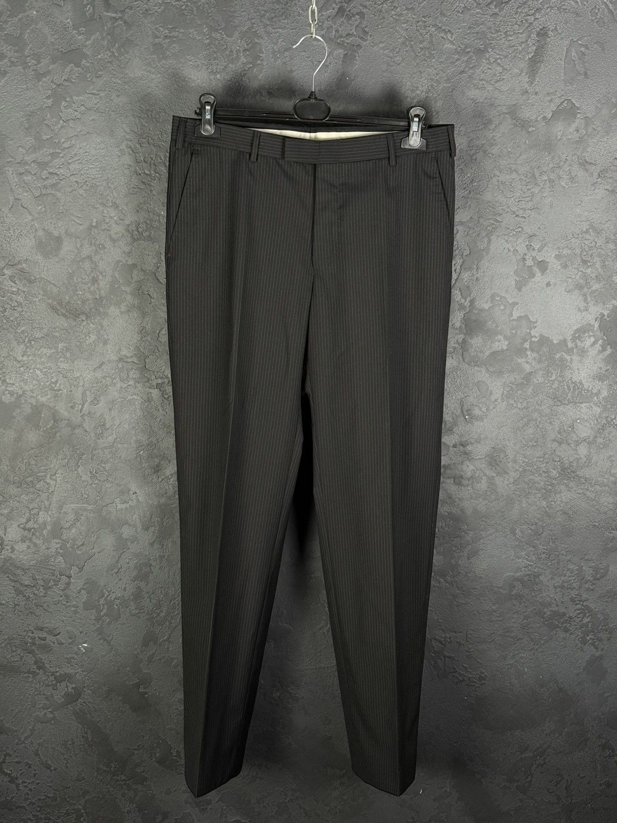 Z Zegna Z Zegna City Luxury Wool Stripped Men’s Suit 52R Size 52R - 12 Thumbnail