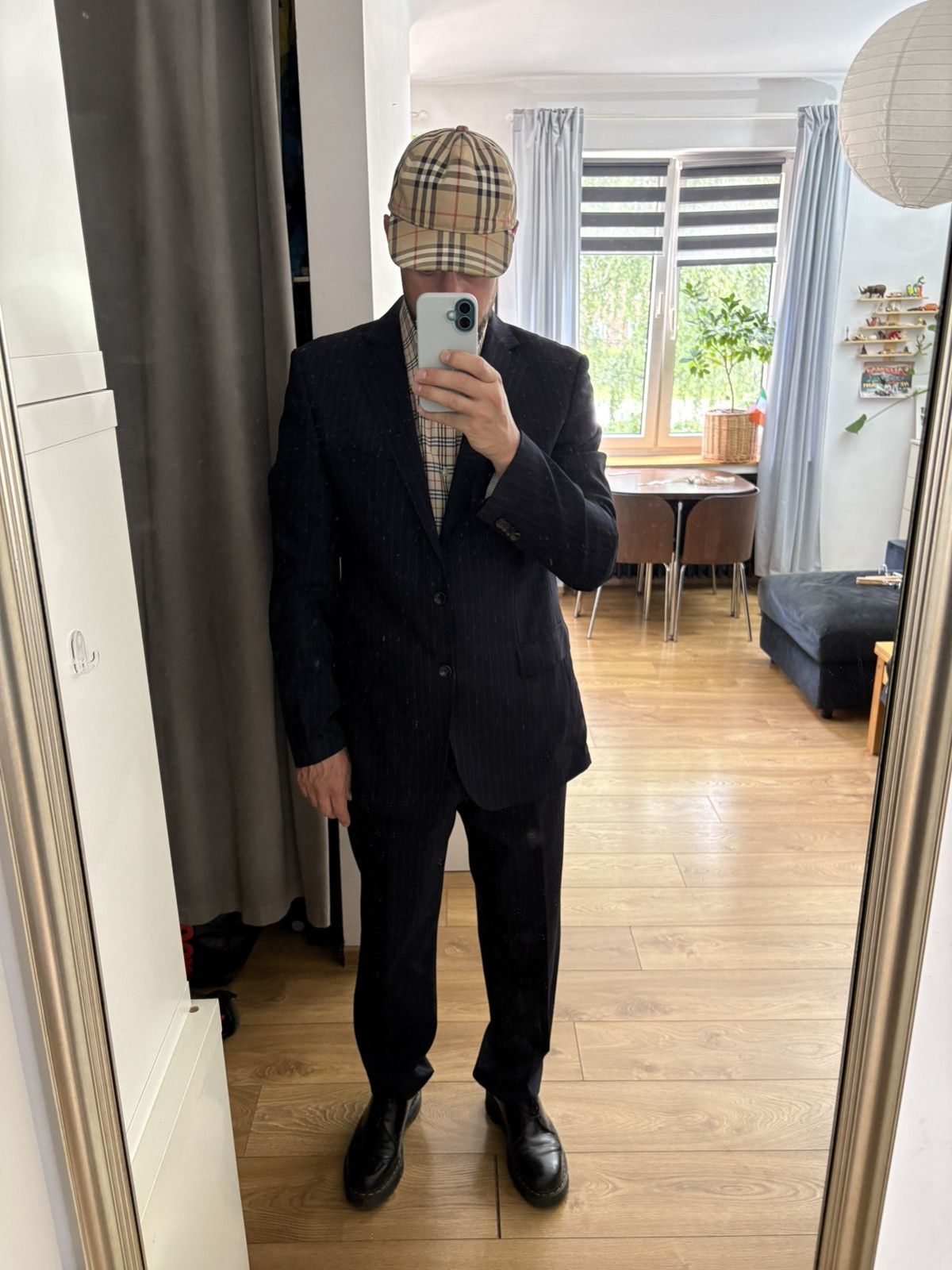 Designer × Windsor Smith Windsor Men’s Pinstripe Suit – Slim Fit, 100% Wool, Excell Size 50L - 1 Thumbnail