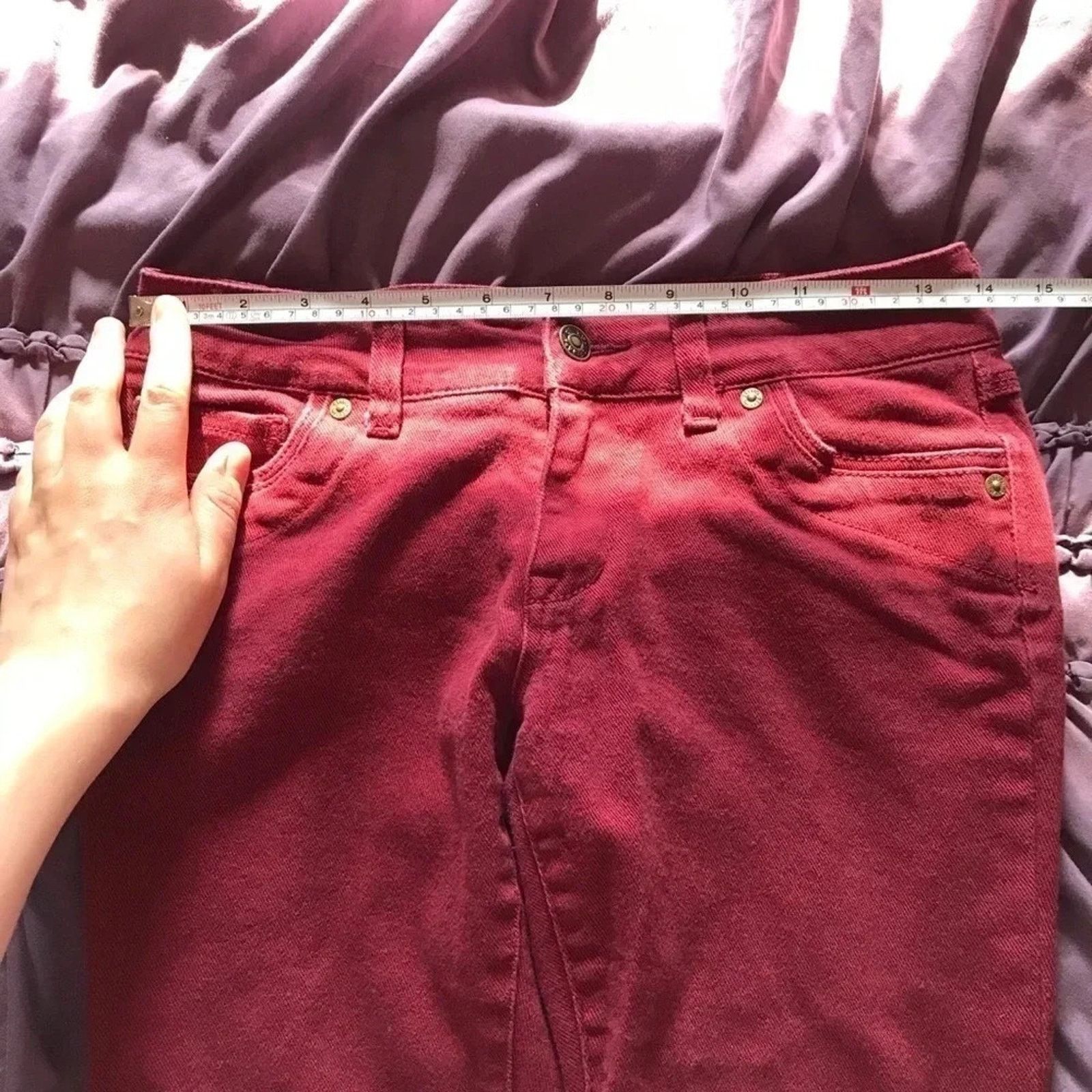 Other Delia’s Jeans Red Skinny Junior Size 3 Size 27" / US 4 / IT 40 - 4 Thumbnail