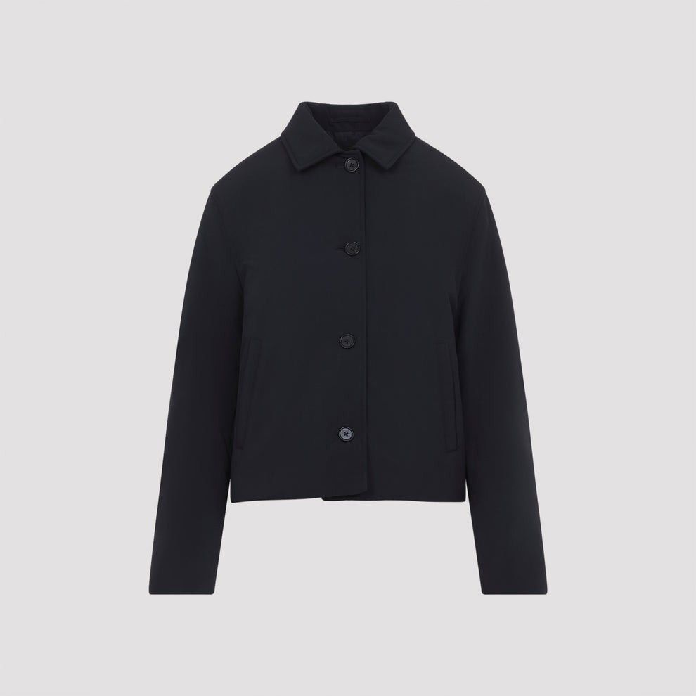 Jil Sander JIL SANDER Midnight Cropped Sport Jacket New & Authentic (Wo Size S / US 4 / IT 40 - 1 Thumbnail