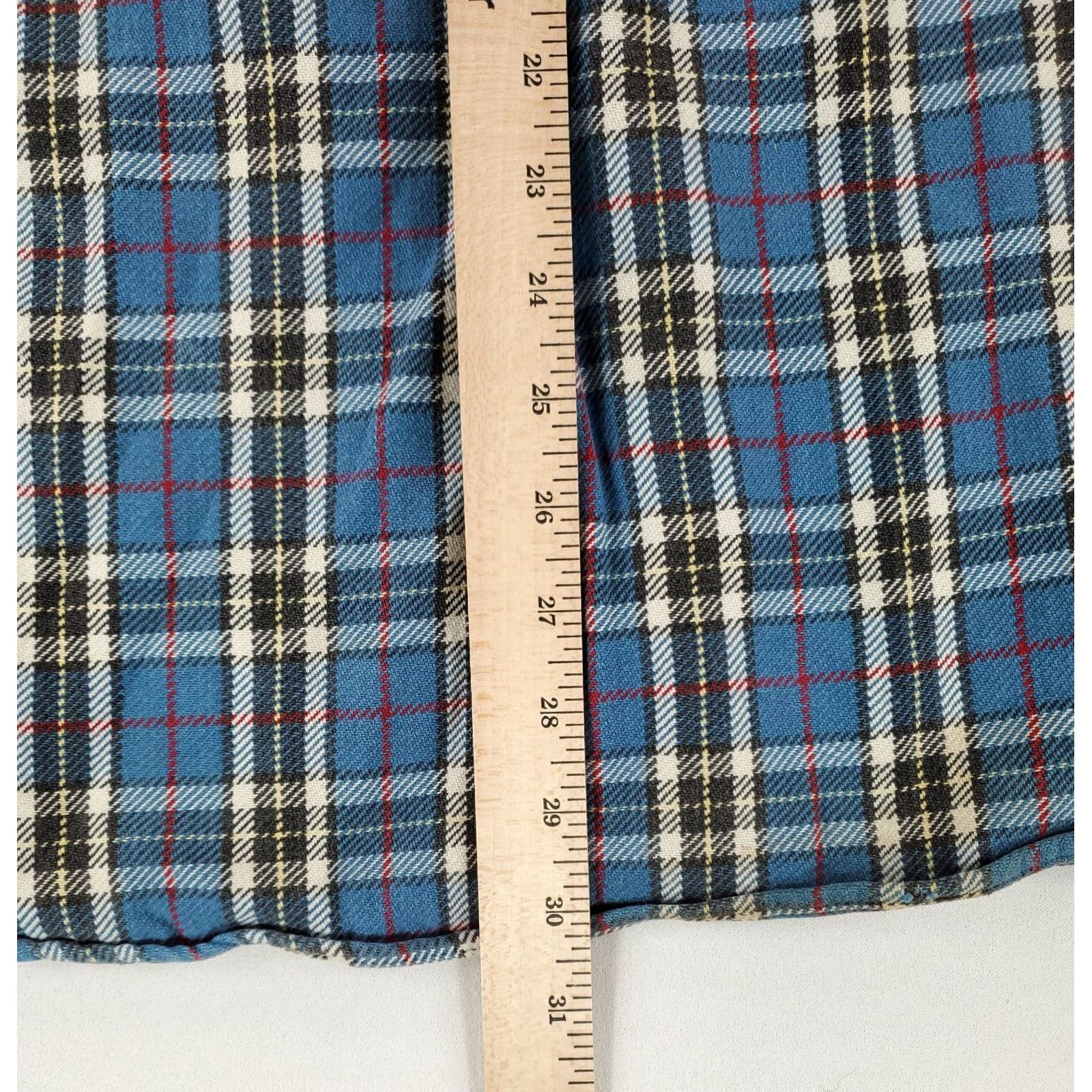 J.Crew VINTAGE J.CREW Shirt Oarsmen Flannel 90s Y2K Button Up Blue Plaid Long Sleeve Mens L Size US L / EU 52-54 / 3 - 7 Thumbnail