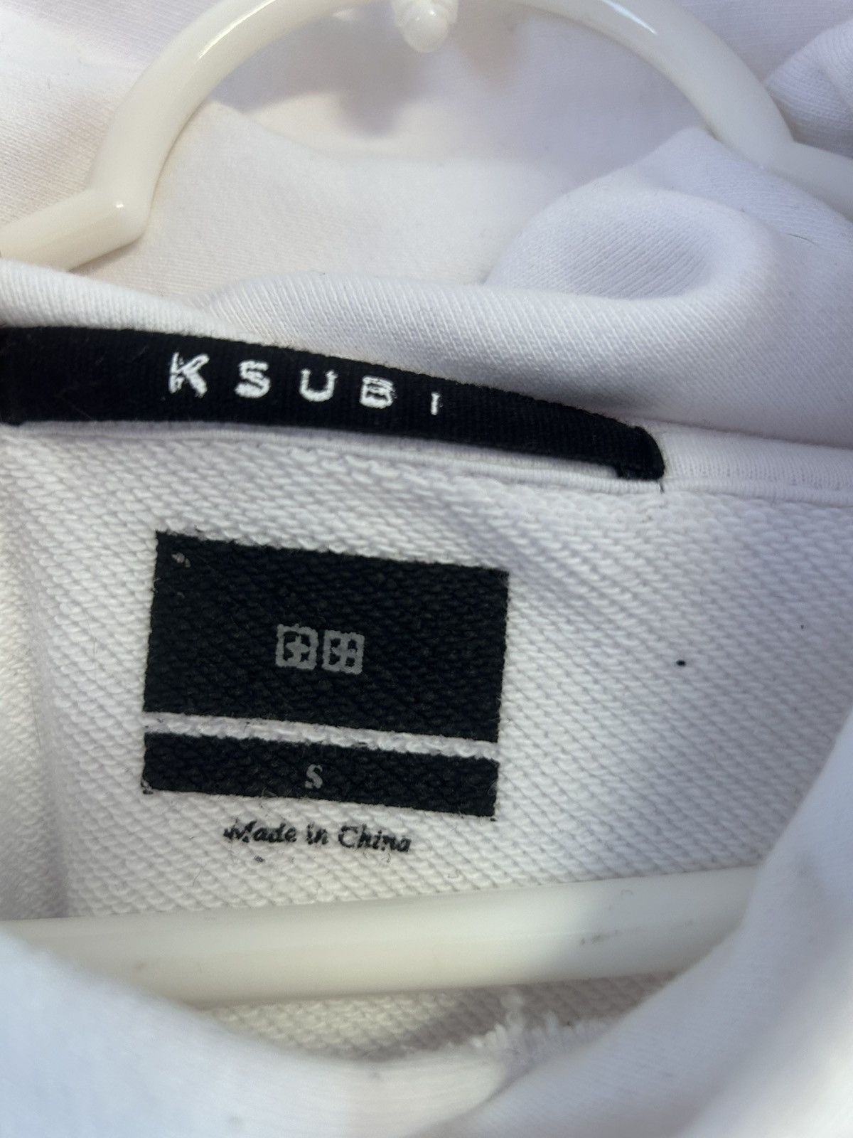 Ksubi Ksubi Rhinestone Studded White Oversized Hoodie Size US M / EU 48-50 / 2 - 10 Thumbnail