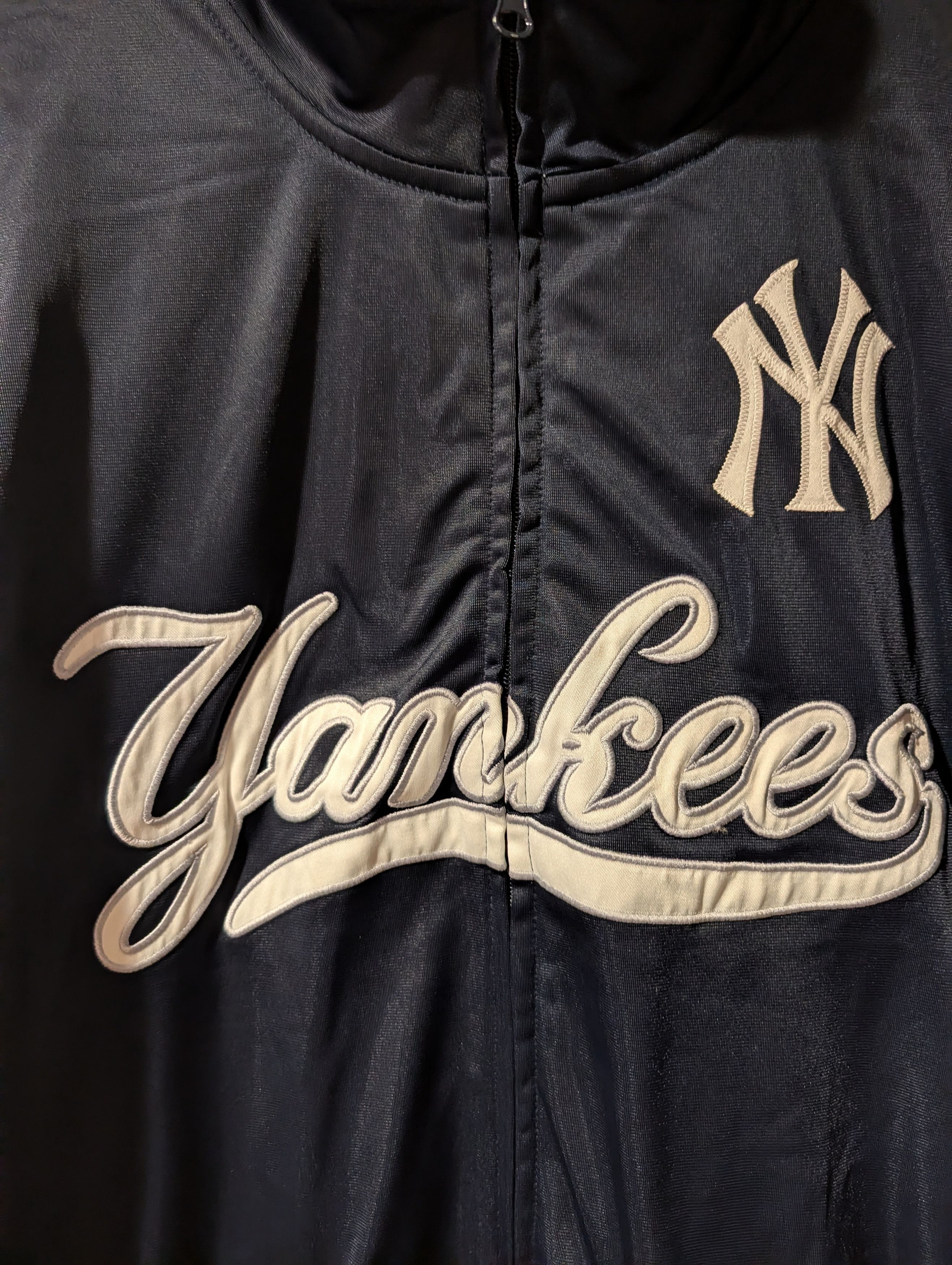 MLB Vintage Majestic New York Yankees Track Jacket Full Zip Size US XXL / EU 58 / 5 - 2 Thumbnail