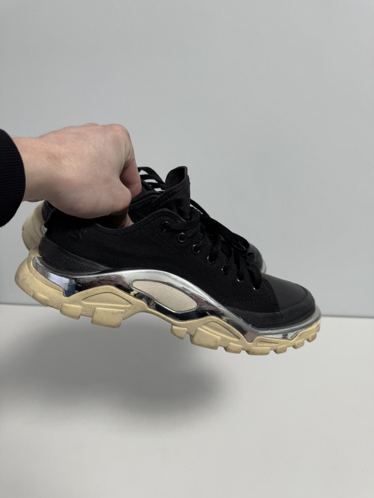 Adidas × Raf Simons Adidas X Raf Simons Rare Black Detroit Runner Low Top Size US 8 / EU 41 - 23 Thumbnail