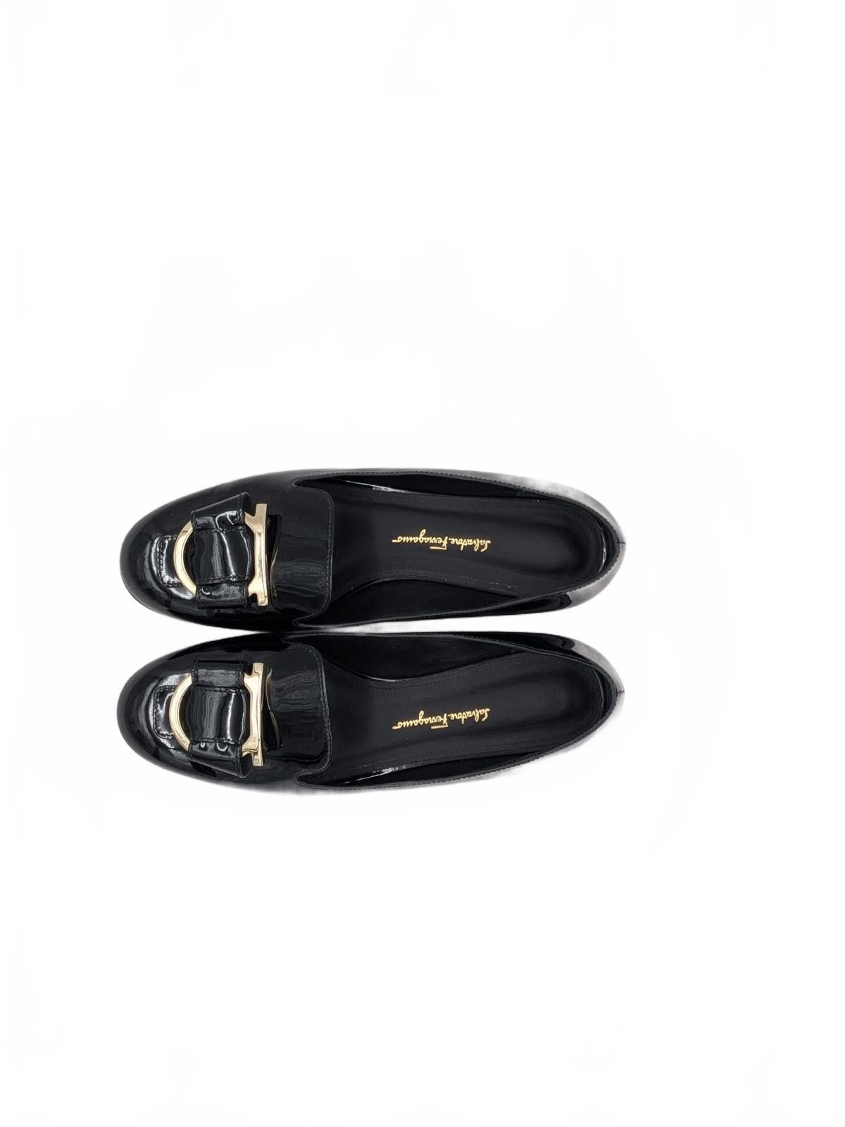 Salvatore Ferragamo Salvatore Ferragamo Black Patent Gancini Loafers 7.5 B Size US 7.5 / IT 37.5 - 4 Thumbnail