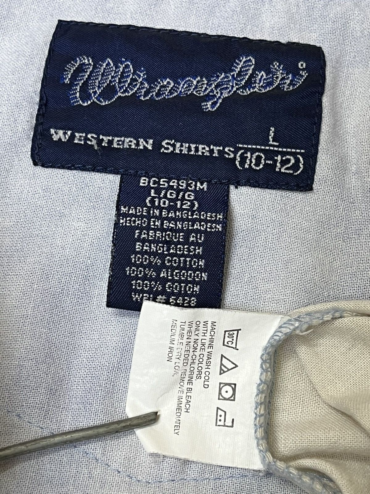 Wrangler RARE🔥VINTAGE WRANGLER COWBOYS WESTERN BUTTON UPS SHIRT Size US XS / EU 42 / 0 - 15 Thumbnail