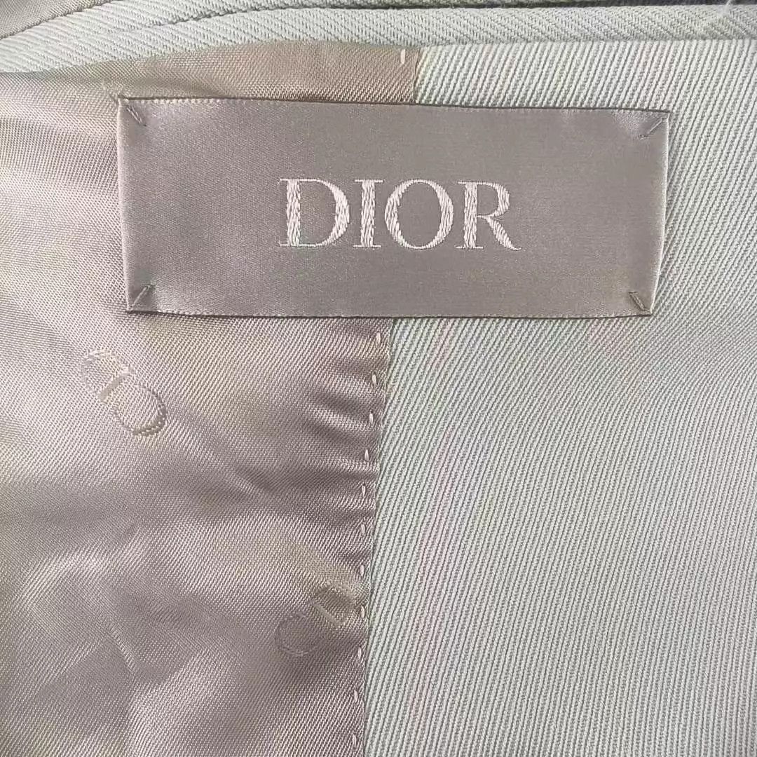 Dior DIOR Qblique Wool Blazer Men's Mint Green Karry Wang Size 50R - 2 Thumbnail