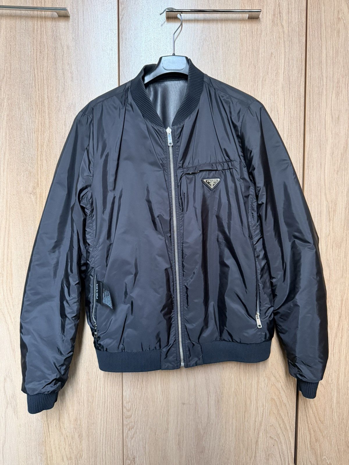 Prada Prada Nappa Leather Bomber Jacket Size US S / EU 44-46 / 1 - 4 Thumbnail