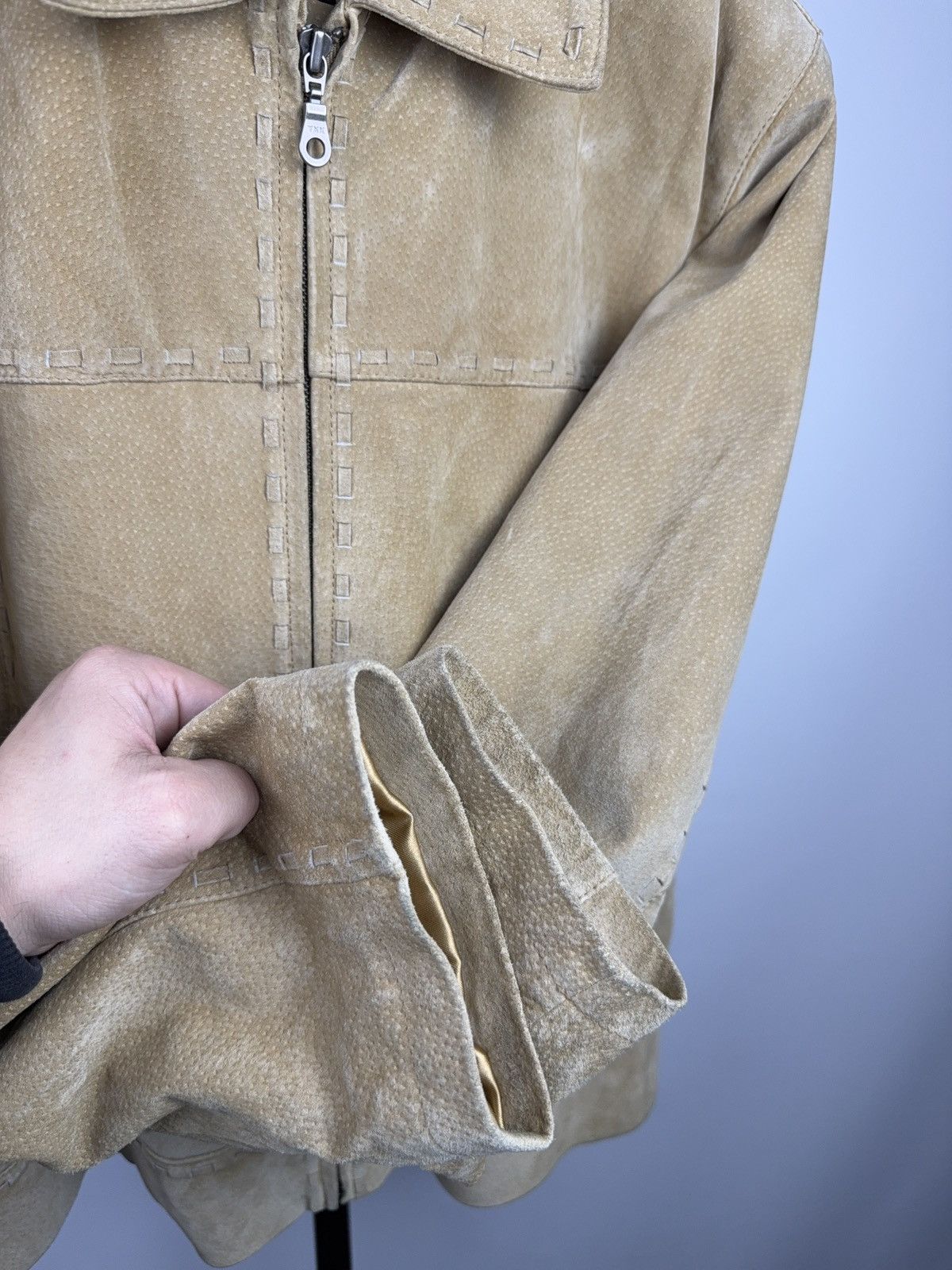 Vintage Vintage 90s Avant Garde Leather Biker MOTO Y2K Jacket Size US M / EU 48-50 / 2 - 12 Thumbnail
