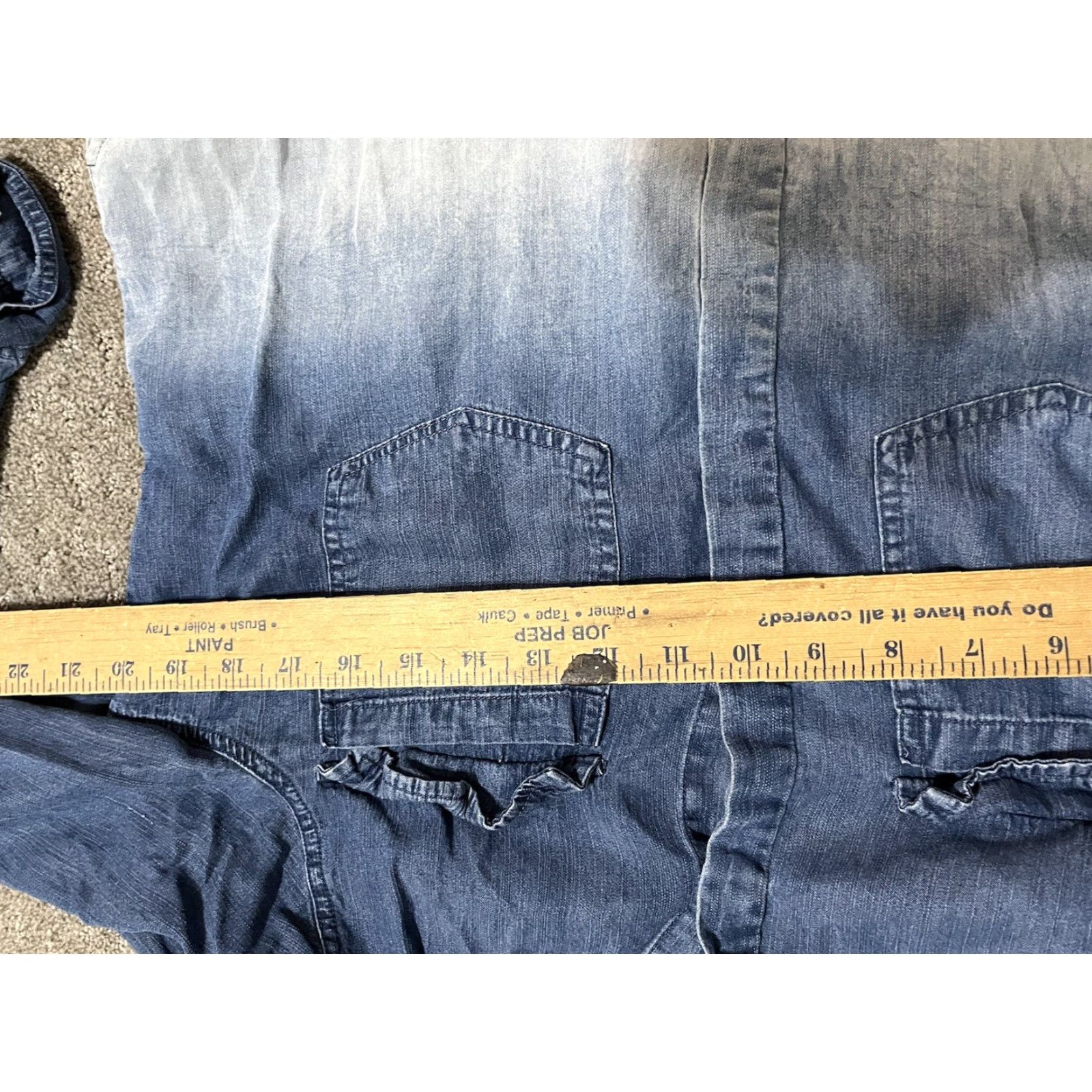 Vintage VINTAGE Ninety One 91 Western Shirt Orange Blue Ombre Cotton Button Down Long Sleeve M Women’s Shirt Size M / US 6-8 / IT 42-44 - 5 Thumbnail