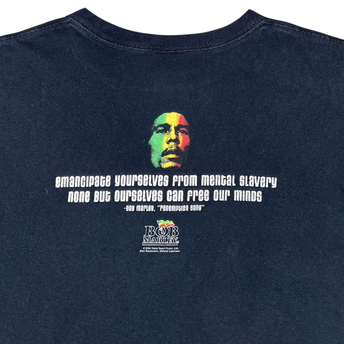 Band Tees Vintage Distressed Bob Marley Rasta Flag Tee Size US M / EU 48-50 / 2 - 4 Thumbnail