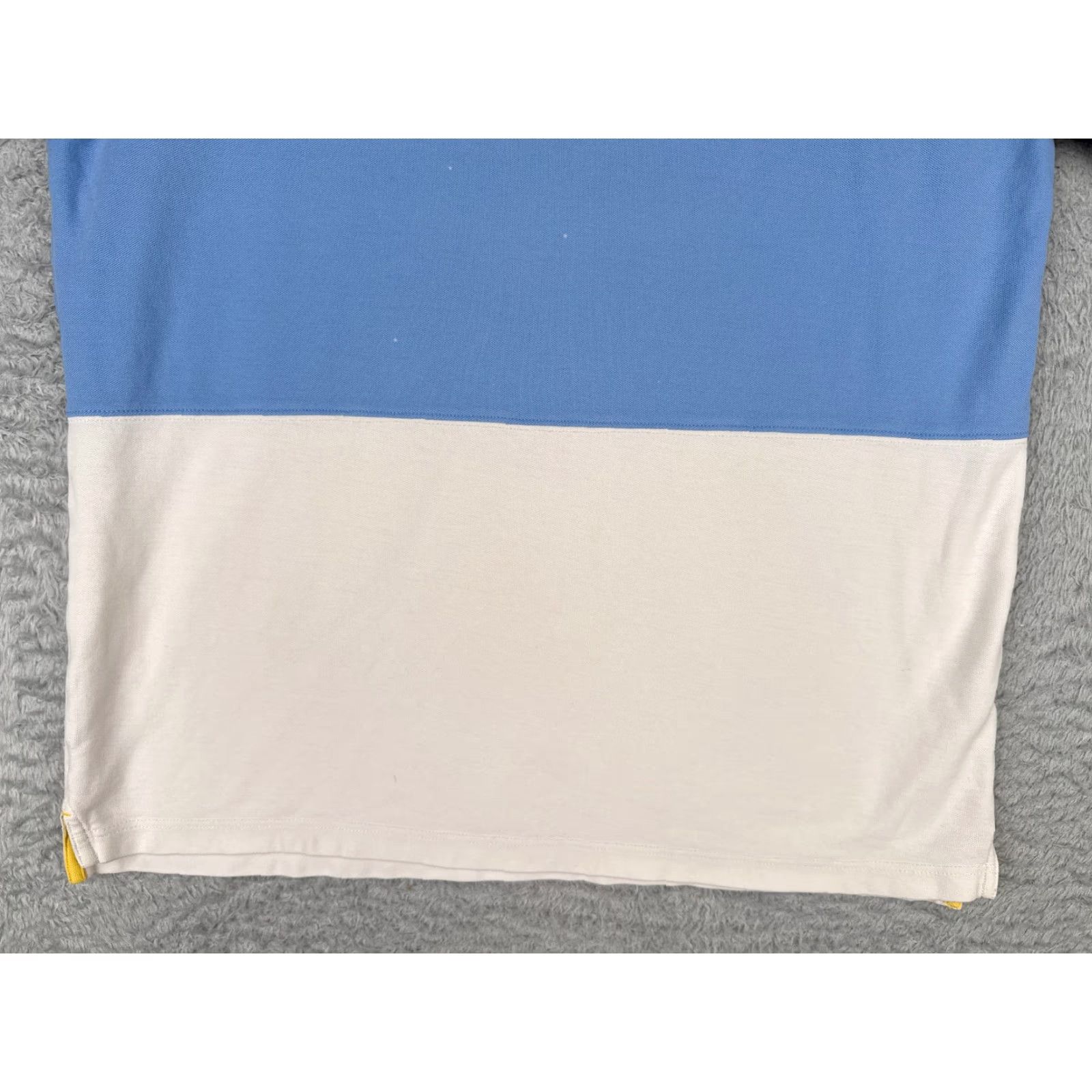 Nautica Nautica Men's Polo Shirt Medium Blue Colorblock 100% Cotton Short Sleeve Golf Activewear Size US M / EU 48-50 / 2 - 5 Thumbnail