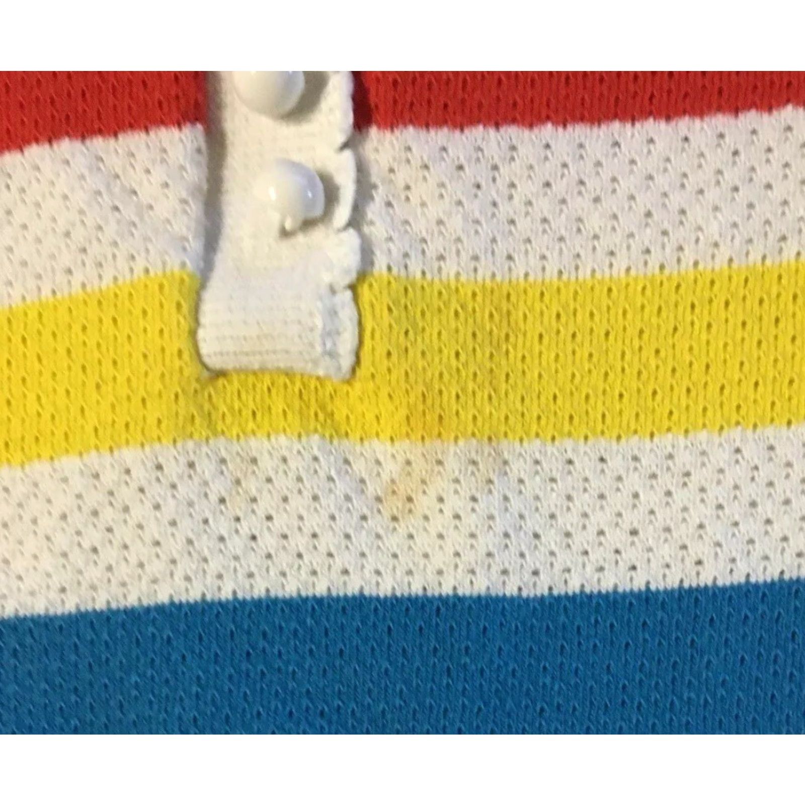 Vintage VINTAGE 70s 80s WOMEN'S Faded Striped Tank Top Shirt S Sleeveless White Size S / US 4 / IT 40 - 3 Thumbnail