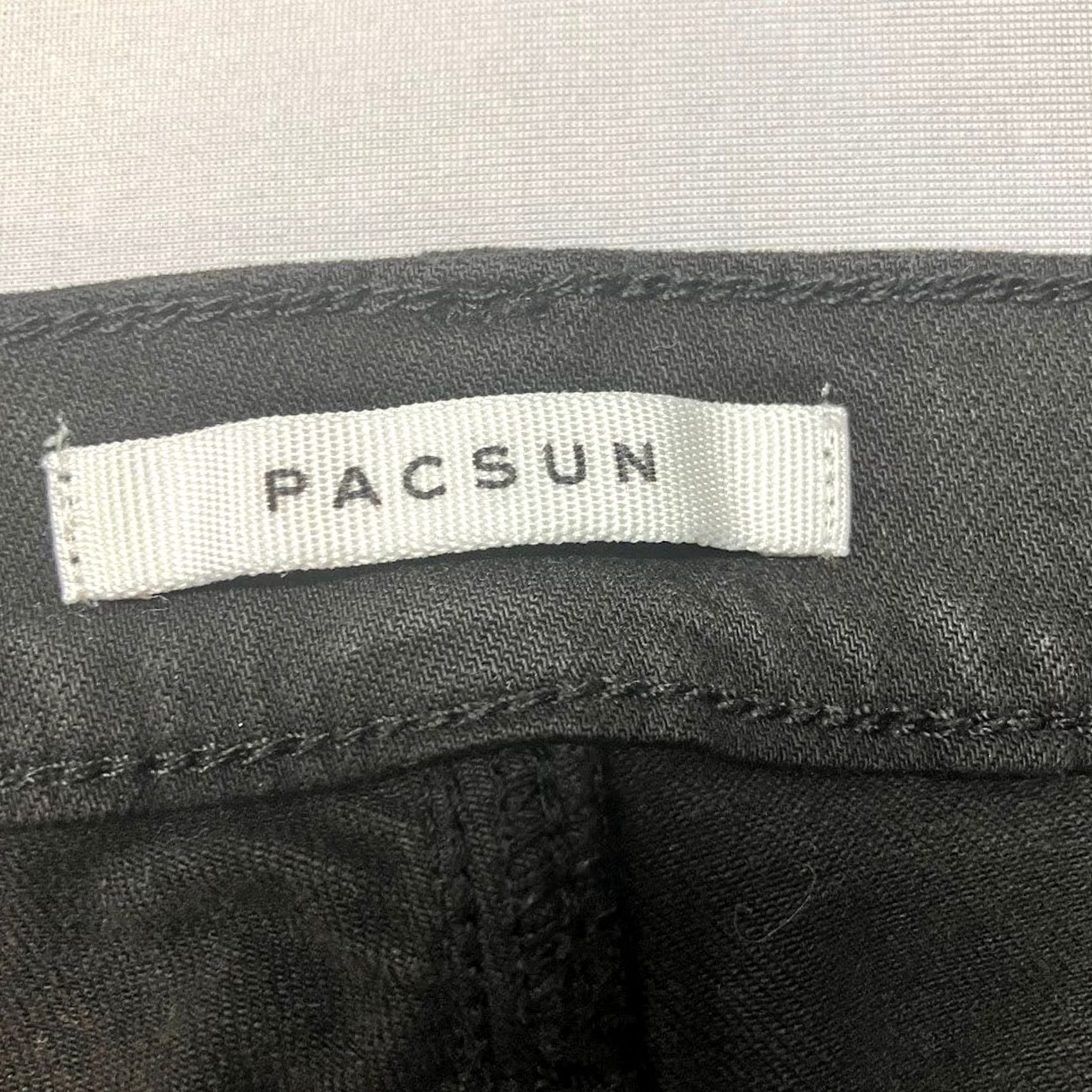 Pacsun Pacsun Mid Rise Jegging Black Distressed Ripped Skinny Jeans Size 26L (26x30) Size 26" / US 2 / IT 38 - 3 Thumbnail