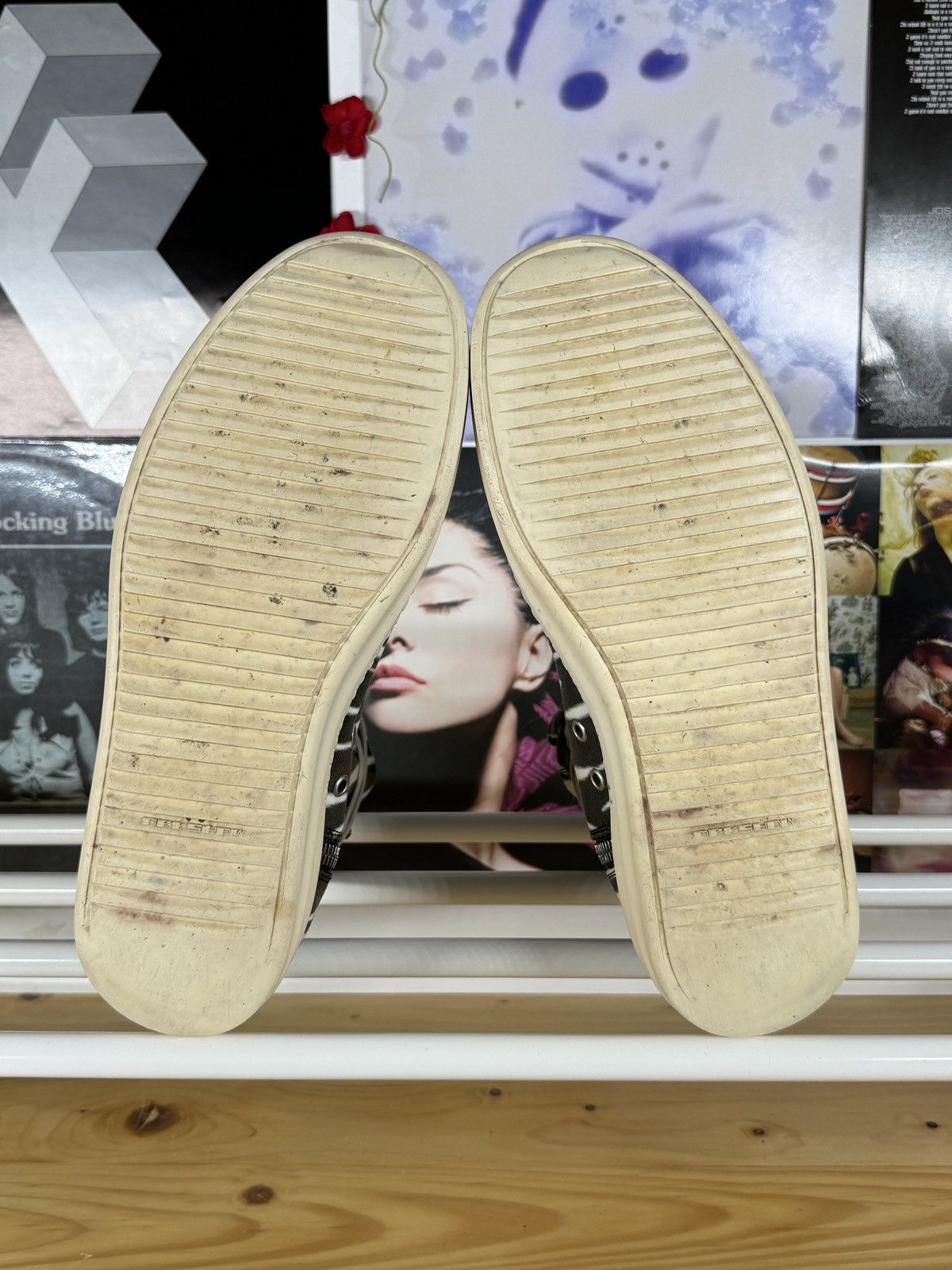 Rick Owens Drkshdw Zebra High Ramones Size US 10 / EU 43 - 8 Thumbnail