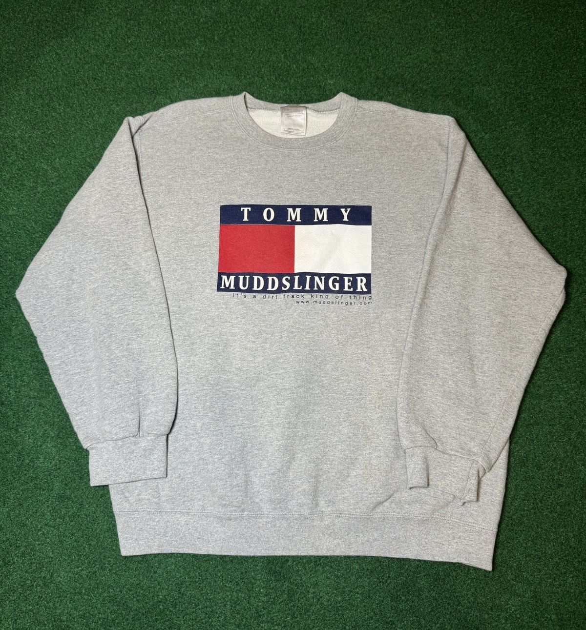 Nike × Tommy Hilfiger × Vintage Vtg 90s Y2K Nike Blank Tommy Mudslingers Hilfiger Sweatshirt Size US L / EU 52-54 / 3 - 1 Thumbnail
