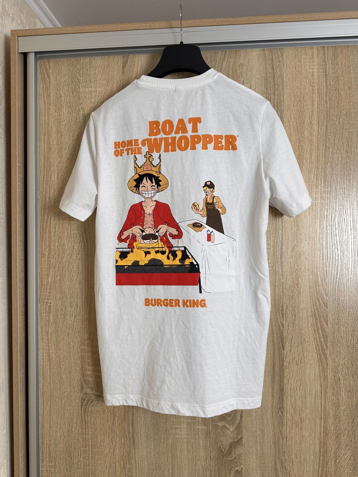 One Piece 🔥 One Piece x Burger King Flame Grilling T Shirt Anime Japan Size US M / EU 48-50 / 2 - 2 Thumbnail