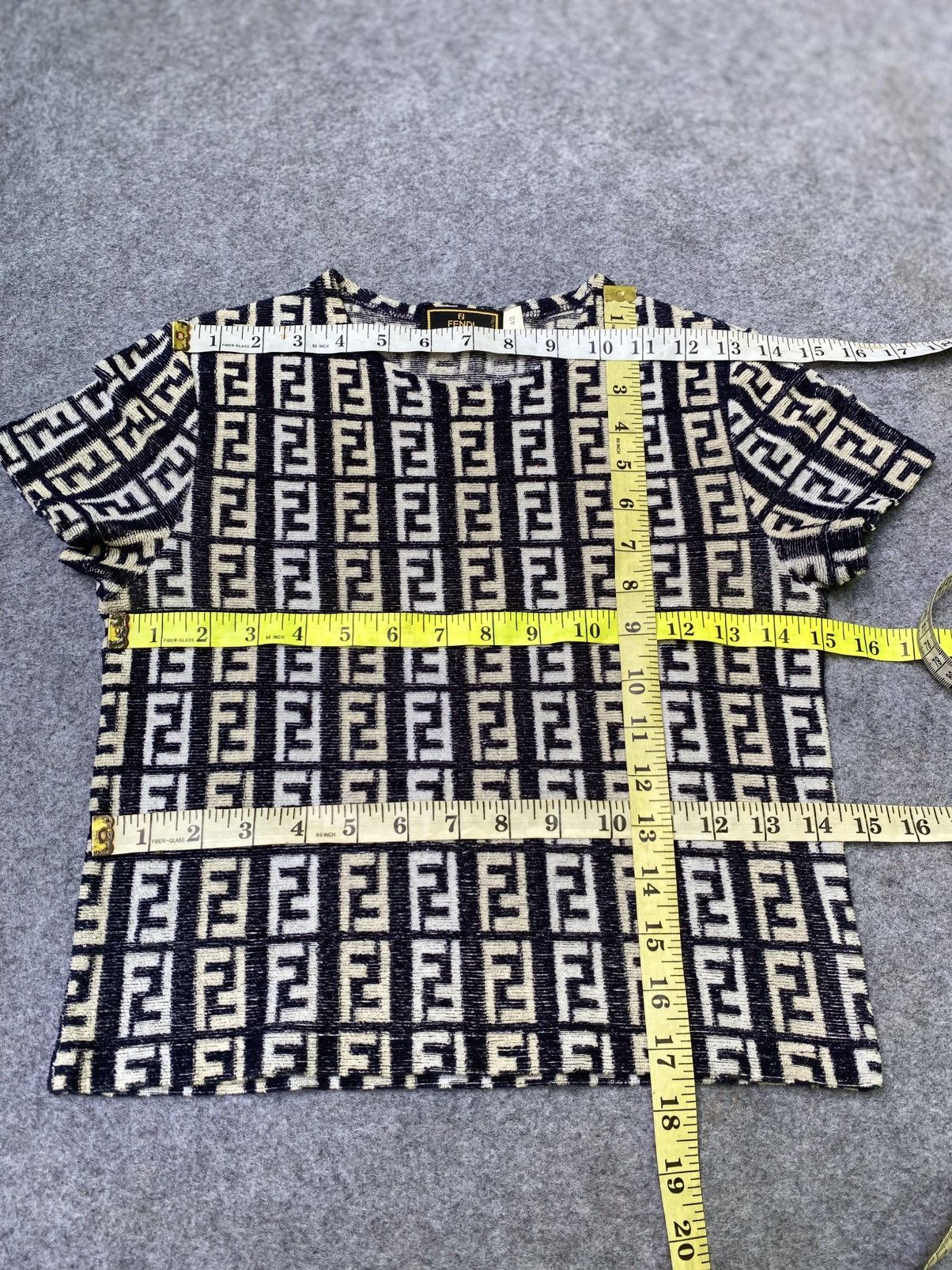 Fendi Fendi monogram crop top Size M / US 6-8 / IT 42-44 - 12 Thumbnail