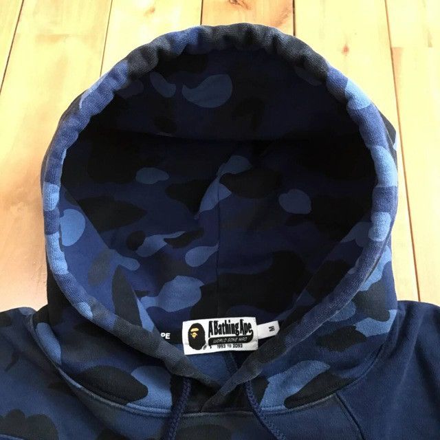 Bape BAPE camo Cutting college logo pullover hoodie a bathing ape Size US M / EU 48-50 / 2 - 4 Thumbnail