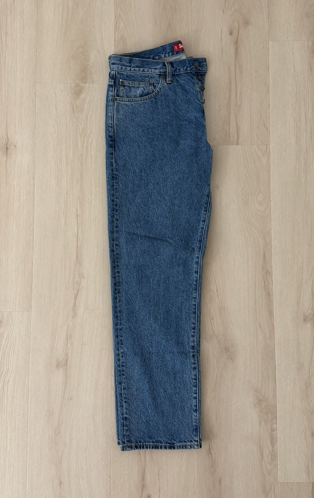 Supreme Supreme FW24 Regular Jean Washed Indigo Size US 32 / EU 48 - 22 Thumbnail