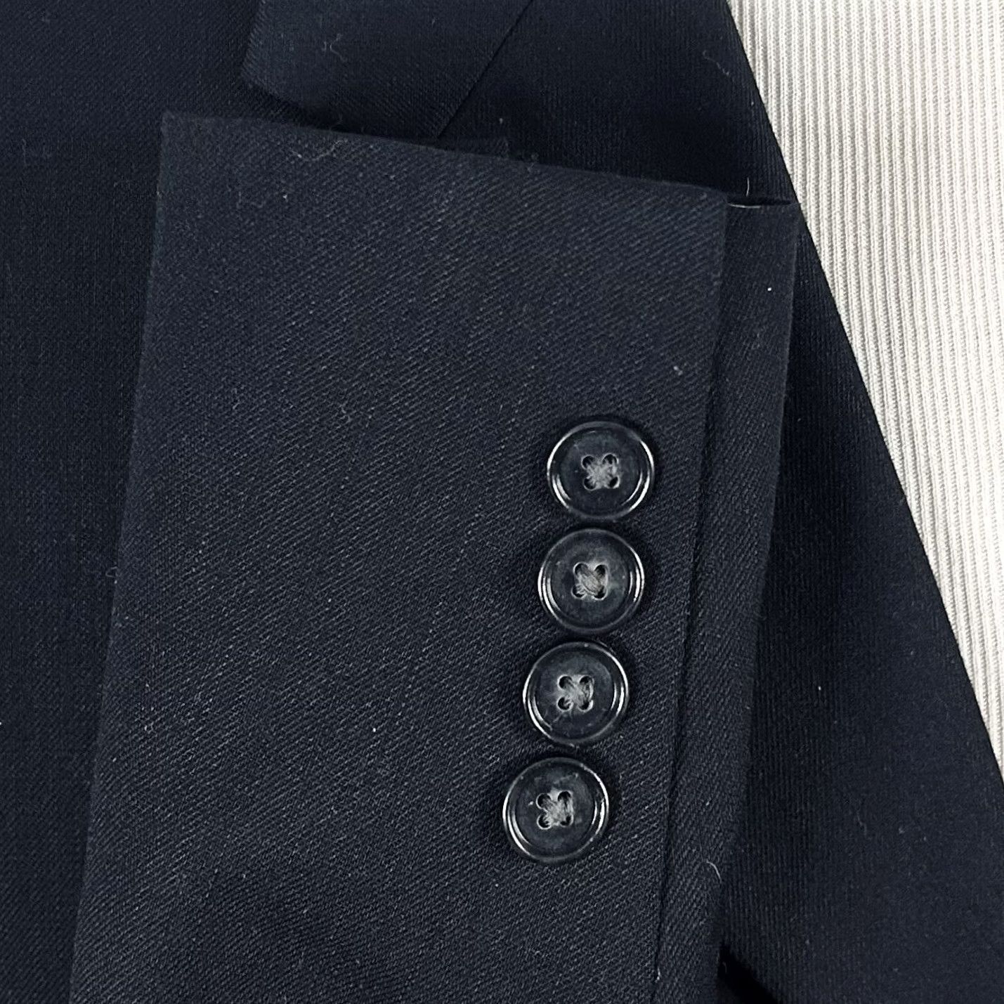 Vintage Hickey Freeman Sport Coat 38S Wool Black Three-Button Fully Lined Mens Jacket Coat Size US XS / EU 42 / 0 - 5 Thumbnail