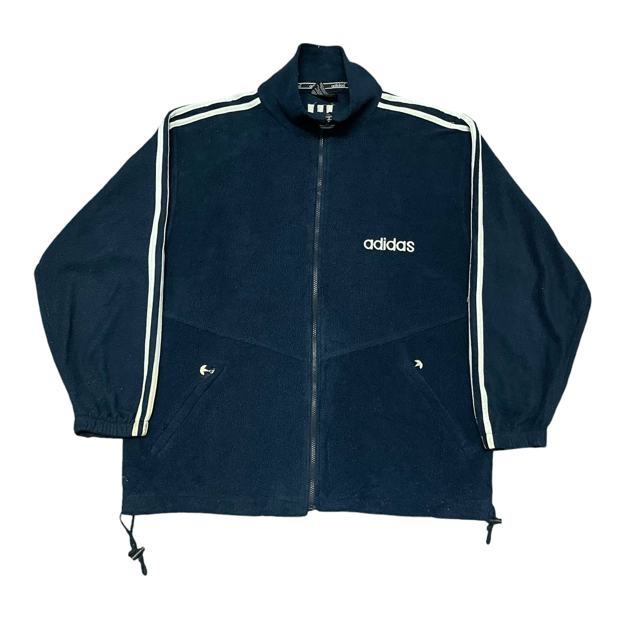 Adidas Vintage 90's Adidas Trefoil Embroidered Zipper Jacket Size US L / EU 52-54 / 3 - 3 Thumbnail