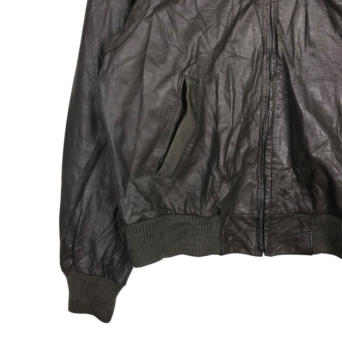 Japanese Brand 🔥VINTAGE BIKER LEATHER JACKET EUROPE CRAFT ISSEY MIYAKE Size US M / EU 48-50 / 2 - 6 Thumbnail