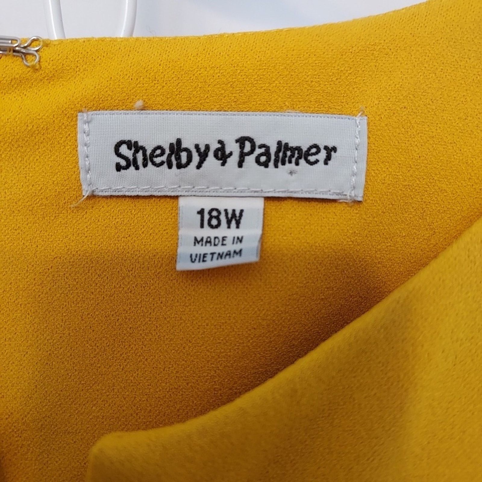 Other Shelby and Palmer Mustard Yellow Fit and Flare Zip Dress Size XXL / US 16-18 / IT 52-54 - 9 Thumbnail