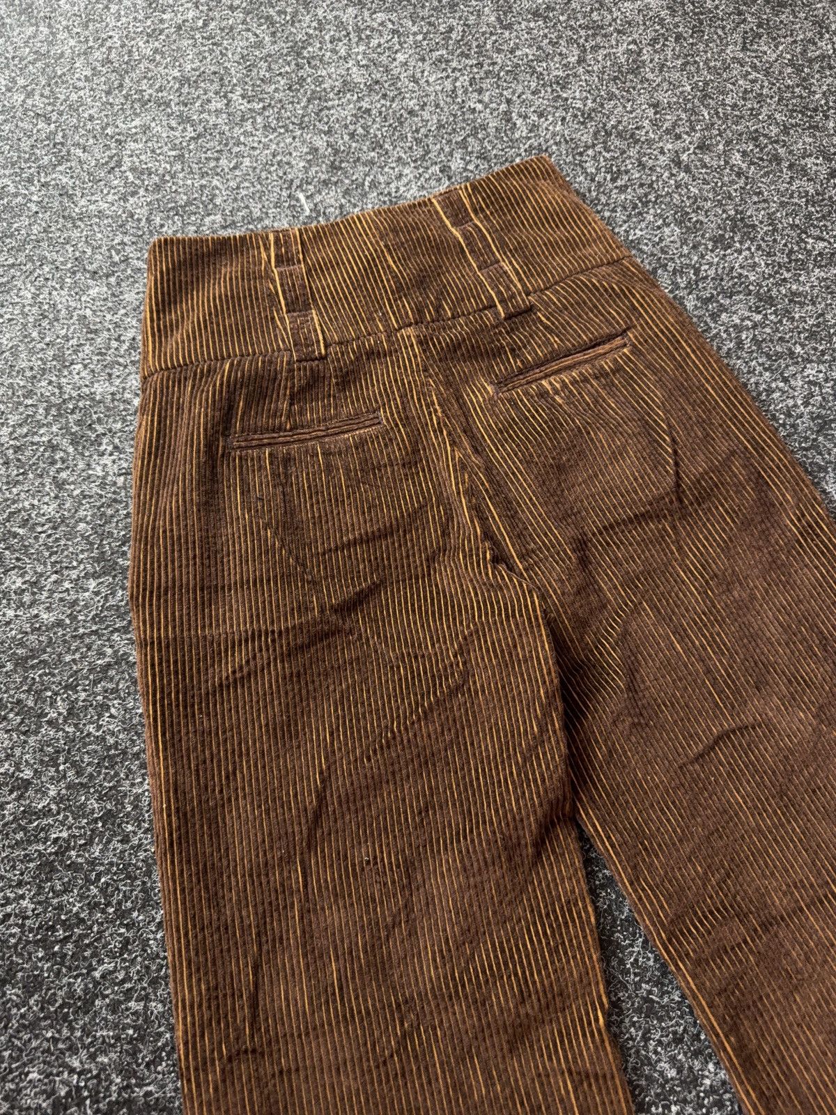 Adolfo Dominguez Adolfo Dominguez 00s Corduroy Wide Leg Pants High Rise Flare Size 25" / US 0 / IT 36 - 17 Thumbnail