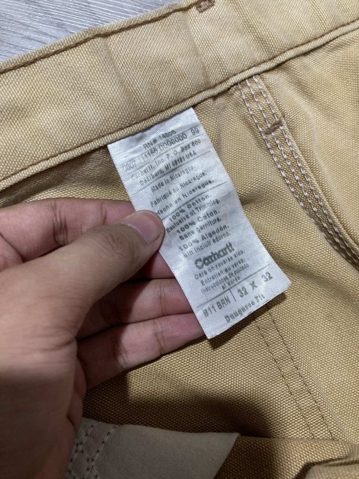 Carhartt 1990s Vintage Carhartt B11 BRN Carpenter Duck Pants Workwear Size US 32 / EU 48 - 18 Thumbnail