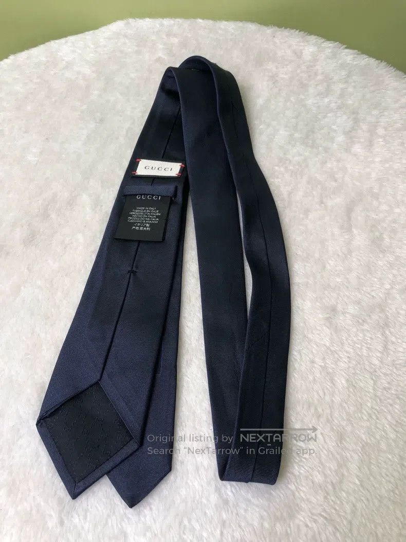 Gucci Gucci Embroidered little bee logo mark dark blue mulberry Size ONE SIZE - 6 Thumbnail