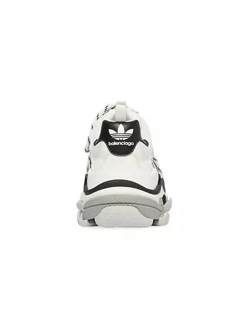 Adidas × Balenciaga o1mt1gz0924 Triple S Sneaker in Black/White Size US 7 / EU 40 - 4 Thumbnail