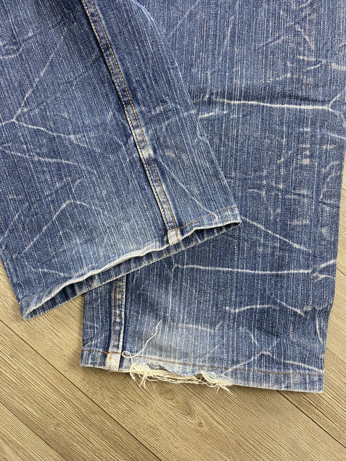 Japanese Brand 2000s Japanese Double Waist Distressed Punk Lgb Jeans Y2K Size US 33 - 12 Thumbnail