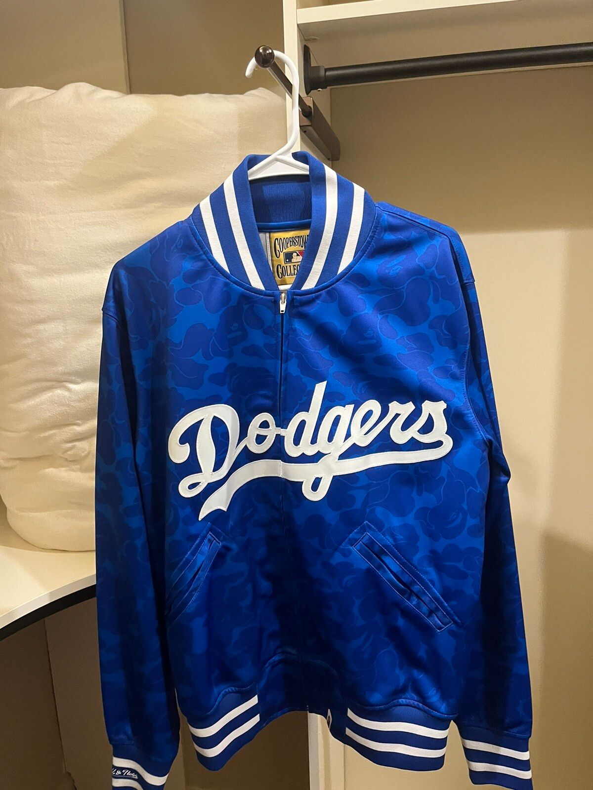 Bape Bape x Mitchell & Ness LA Dodgers Jacket | Grailed