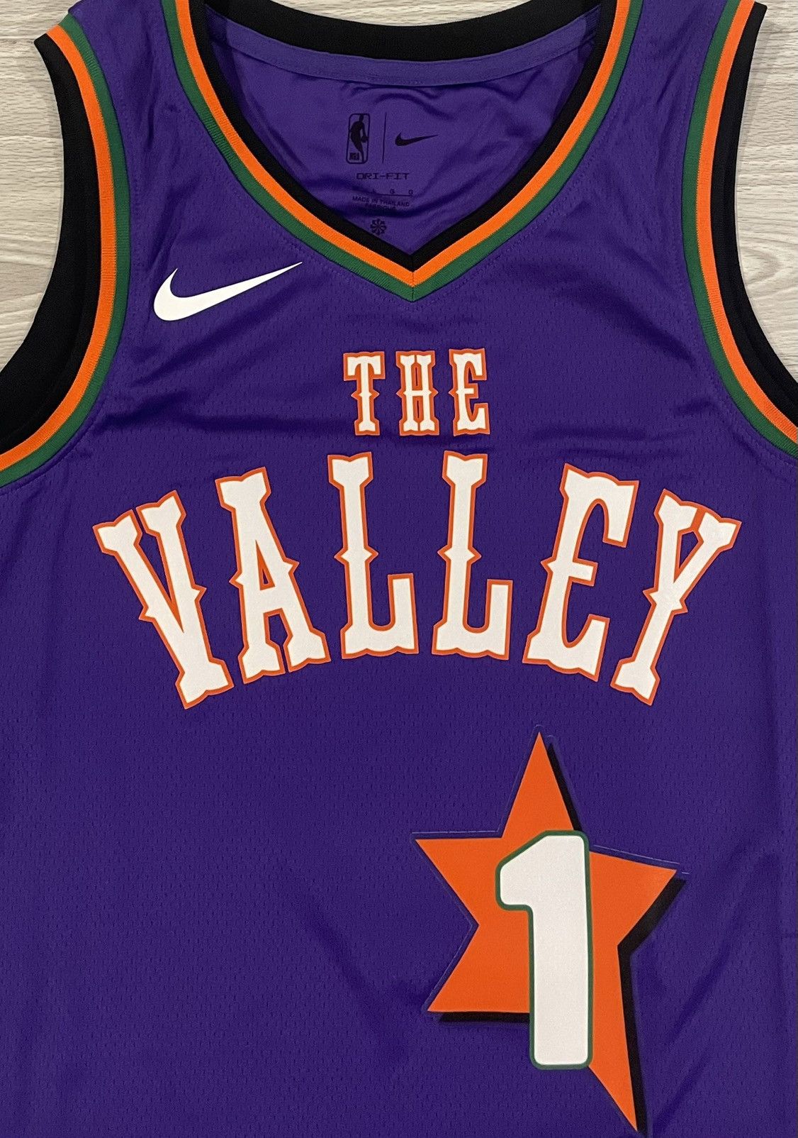 Nike Nike Phoenix Suns Booker #1 Jersey The Valley Men’s Large Size US L / EU 52-54 / 3 - 2 Thumbnail