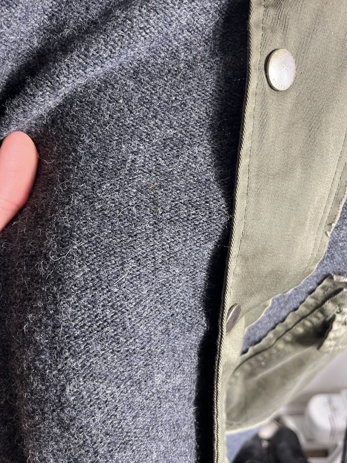 Diesel DIESEL WOOL MILITARY SWEATER ZIP UP Size US L / EU 52-54 / 3 - 8 Thumbnail