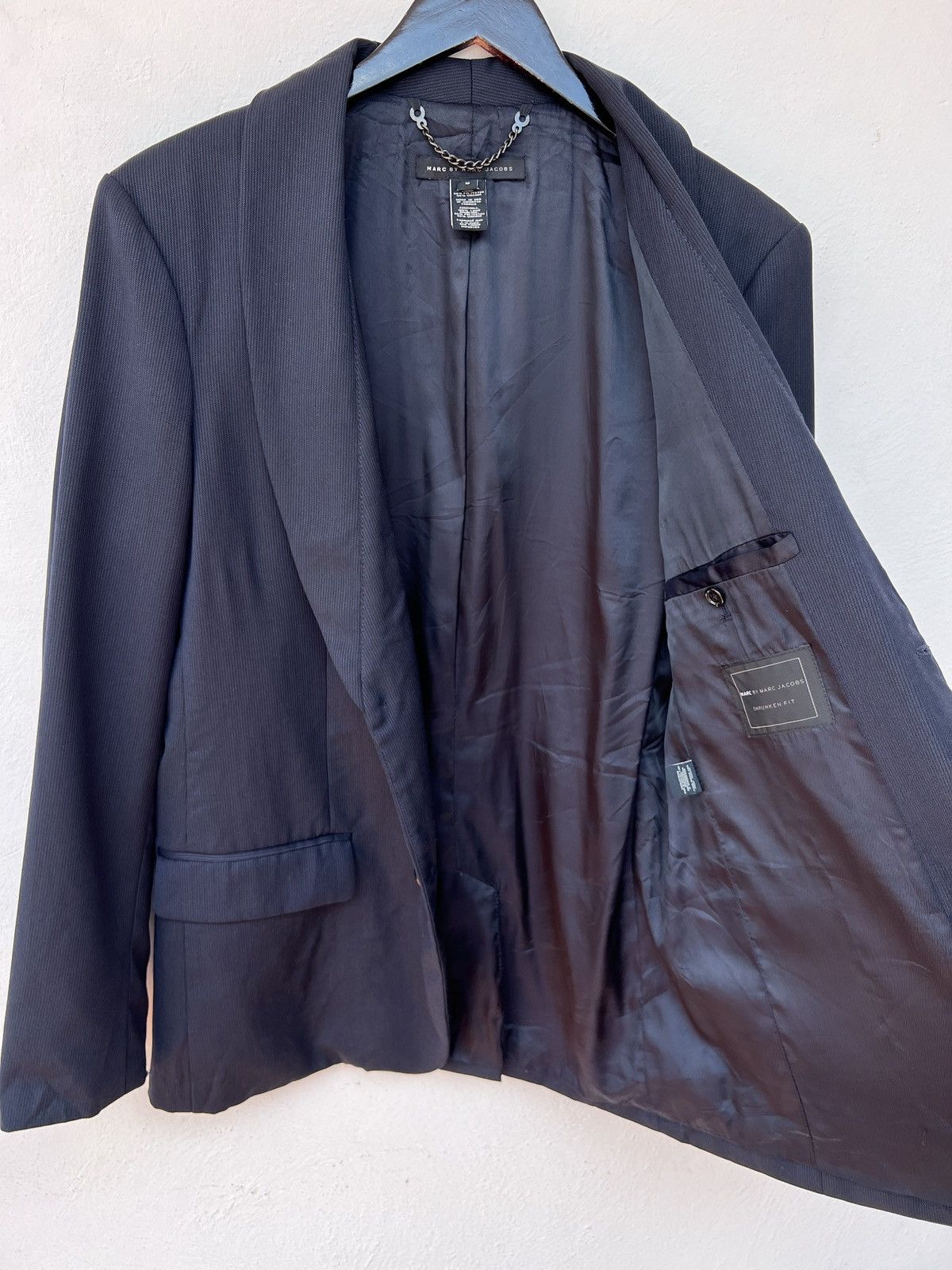 Marc by Marc Jacobs Marc by Marc Jacobs Navy Wool Blazer M USA Size 36R - 2 Thumbnail