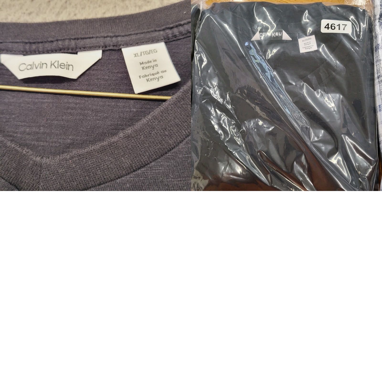 Calvin Klein Calvin Klein T-Shirt Mens XL Black Short Sleeve V-Neck Logo Front Size US XL / EU 56 / 4 - 8 Thumbnail