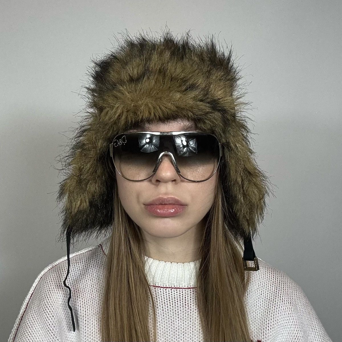 Adidas Vintage Y2K Adidas Respect Me Fur Style Trapper Ushanka Hat Size ONE SIZE - 1 Thumbnail